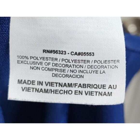 Nike Golf Blue Dri Fit White Swoosh Logo Polo Shirt Size XL 100% Polyester - Picture 8 of 11